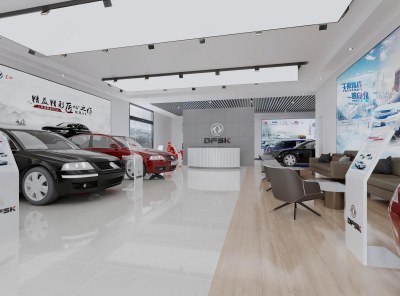 现代汽车4S店3D模型下载